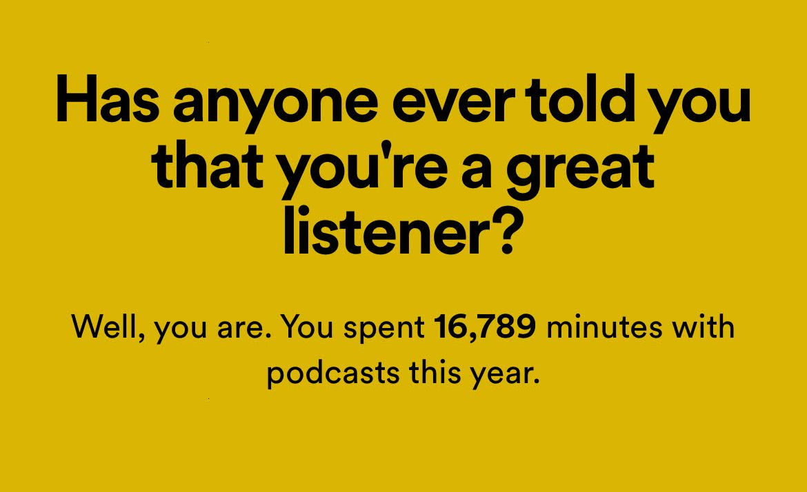 Spotify Wrapped stats