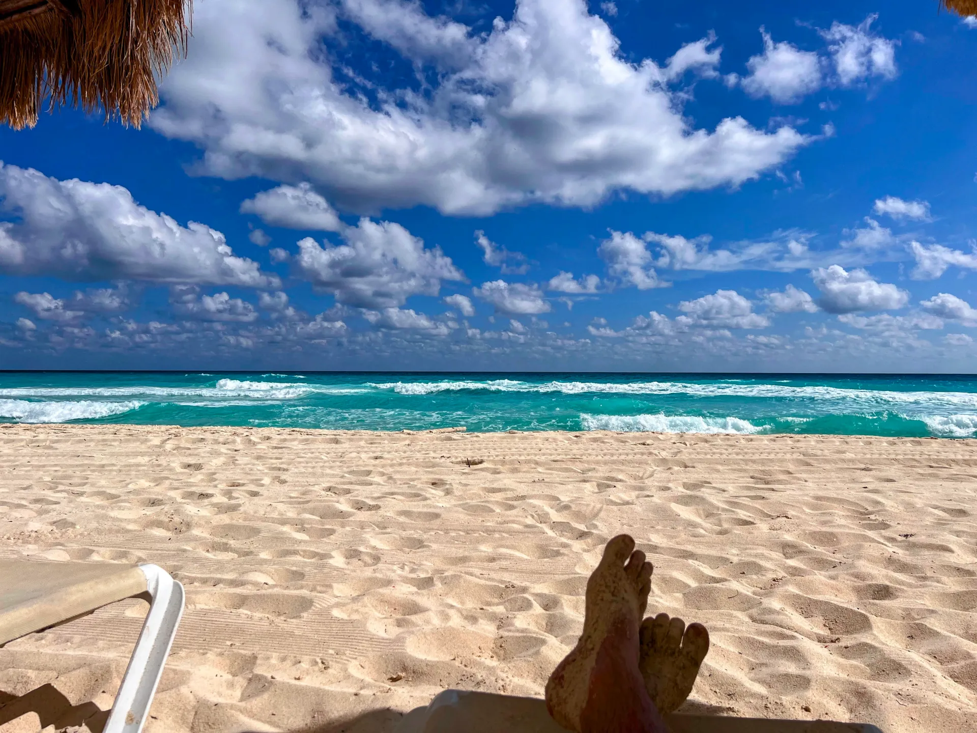 Relaxing in the beach