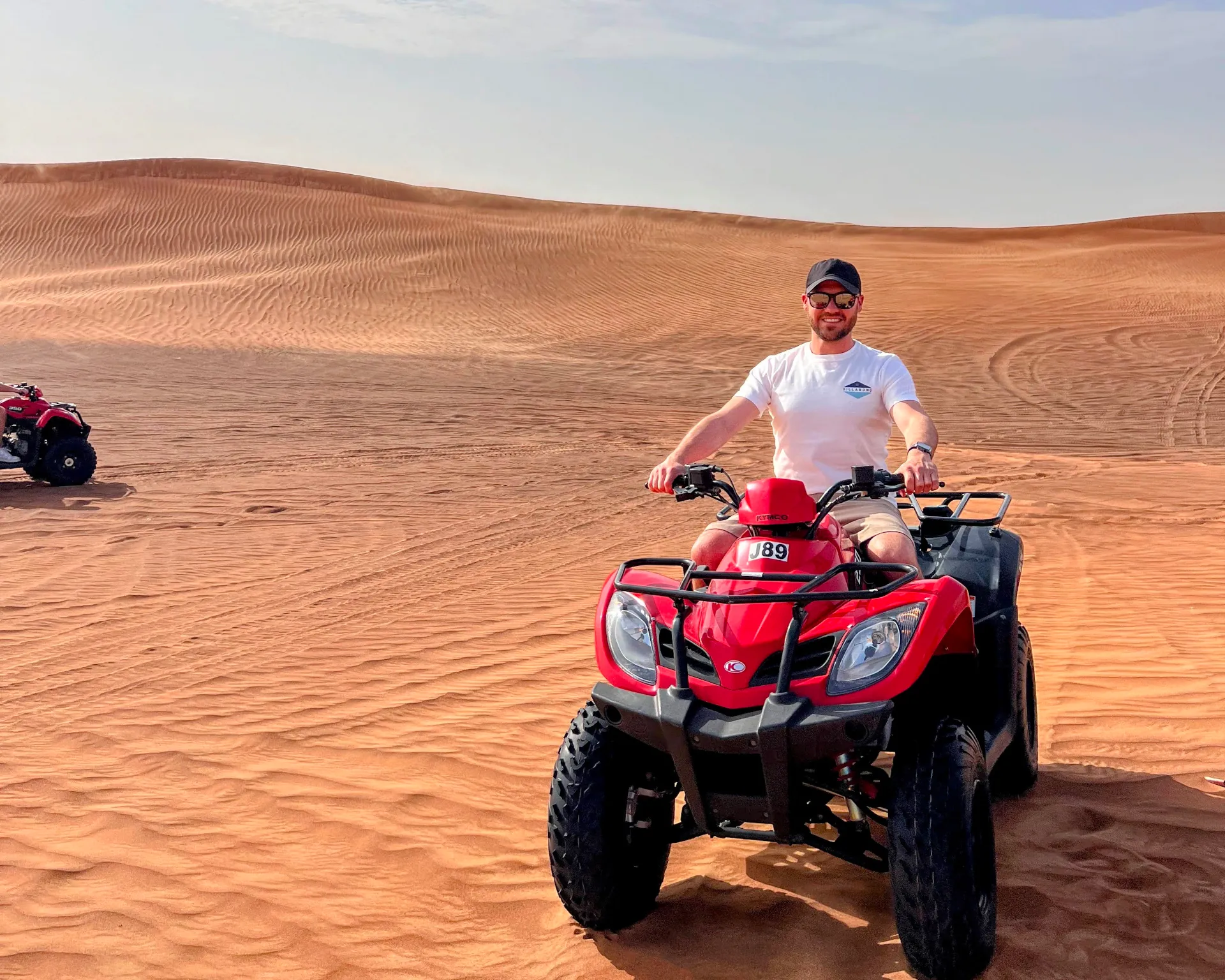 JV in a ATV in the middle of the Dubai Desert Dunes