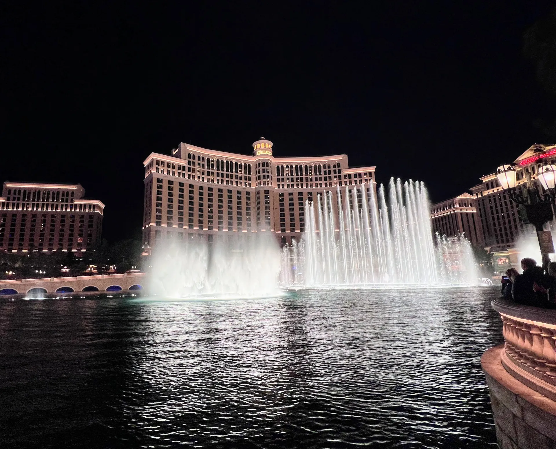 Water show from the Bellagio Fountain in Las Vegas