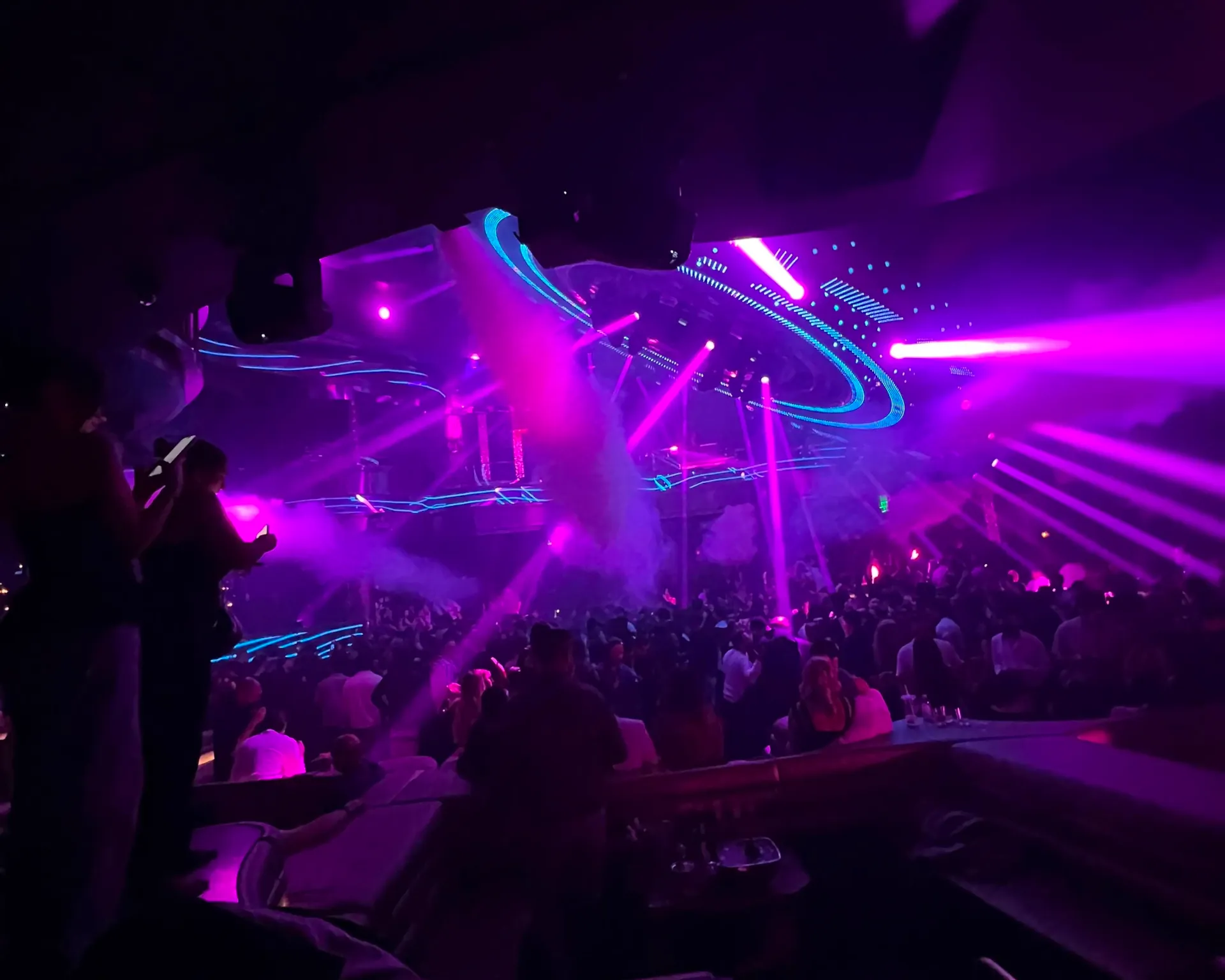 Lights on the Omnia Nightclub